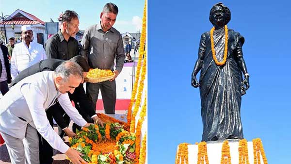 मुख्यमंत्री ने इंदिरा के बलिदान और पटेल के योगदान को किया याद